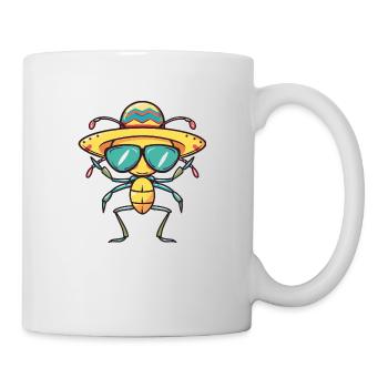 Ameise Lustig Sombrero - Tasse - Weiß - Rechts