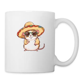 Hamster Funny Sombrero - Mug - white - Right