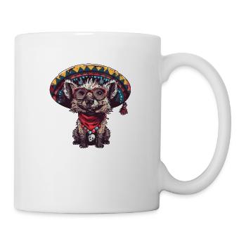 Hyäne Lustig Sombrero - Tasse - Weiß - Rechts