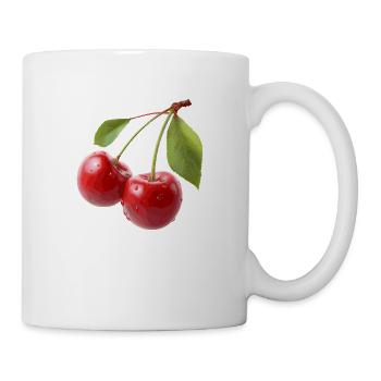 Cerises - Mug blanc - blanc - Droite
