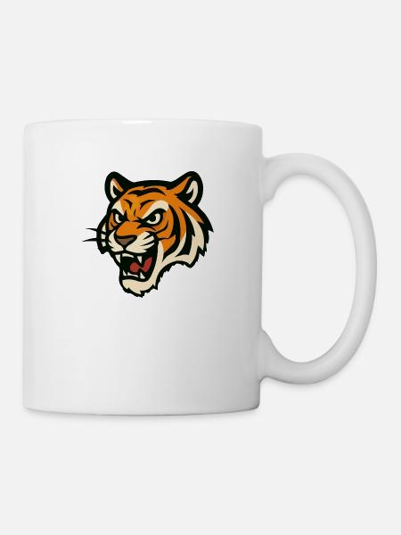 tiger comic - Tasse - Weiß