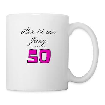 50.Geburtstag - Tasse - Weiß - Rechts
