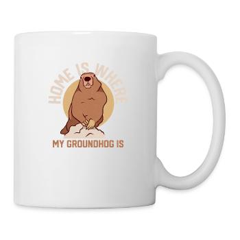 Home Is Where My Groundhog Is Animal Rodent - Mug - white - Right