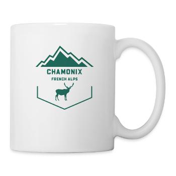 Chamonix deer - Mug - white - Right
