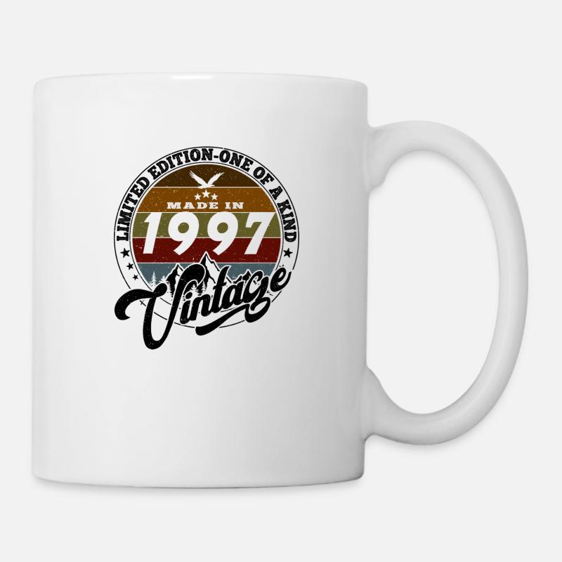Vintage élégant : 1997 Cadeau rétro 1997 2025 - Mug blanc - blanc
