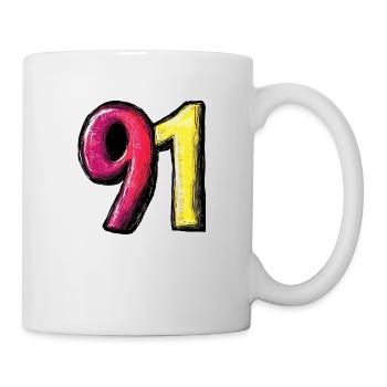 91 Number Comic - Mug - white - Right