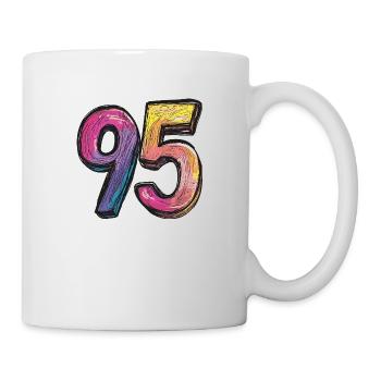 Bande dessinée à 95 numéros - Mug blanc - blanc - Droite