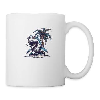 Hai Insel Palme - Tasse - Weiß - Rechts