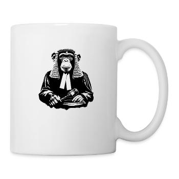 Richter Affe - Tasse - Weiß - Rechts