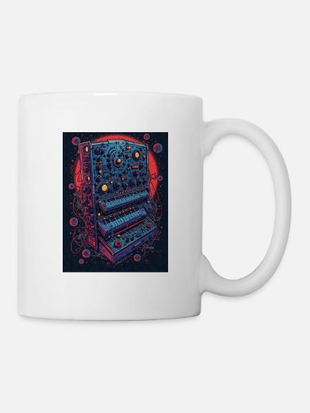 Futuristic electronic music device - Mug - white