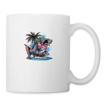 Whale Summer Vacation - Mug - white - Right