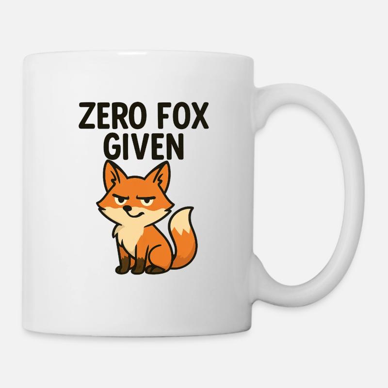 Illustration de renard impertinent minimaliste - Mug blanc - blanc