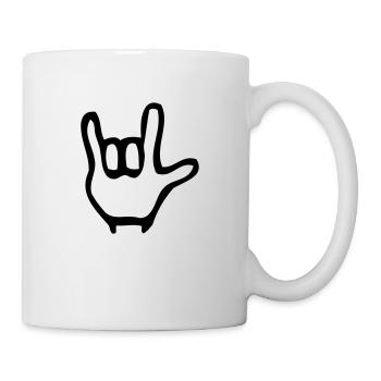 ich liebe Dich - Tasse - Weiß - Rechts
