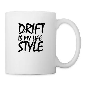 Drift is my life style - Mug blanc - blanc - Droite