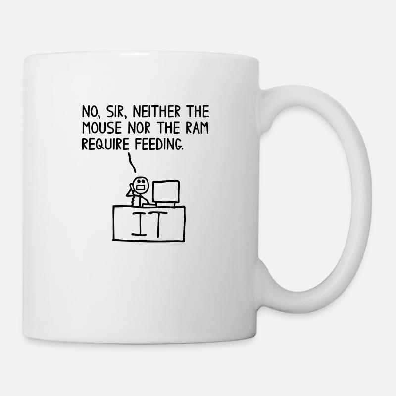 Souris et RAM - Mug blanc - blanc