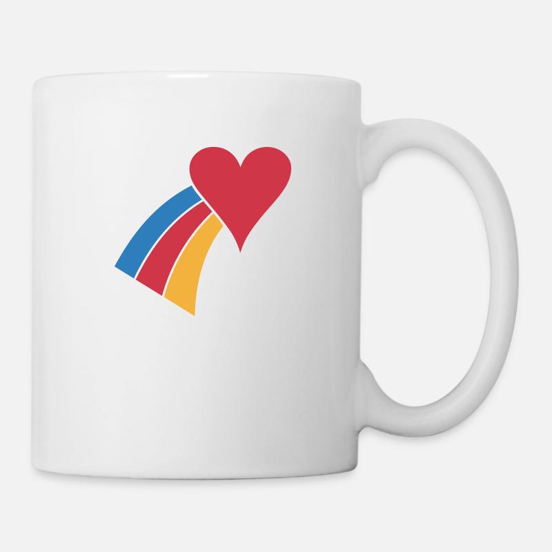 Rainbow Heart - Mug - white
