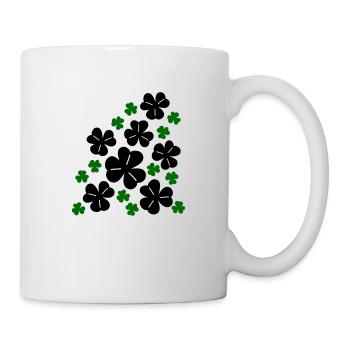 Kleeblätter - Tasse - Weiß - Rechts