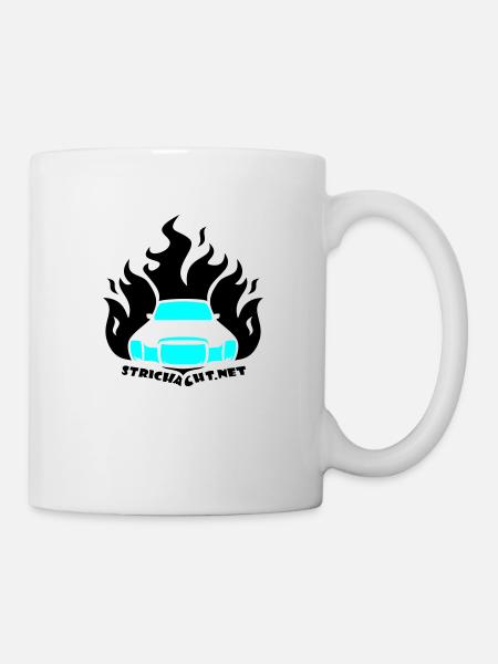 /8 Flame01 2C - Tasse - Weiß