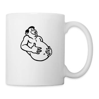 bauch - Tasse - Weiß - Rechts