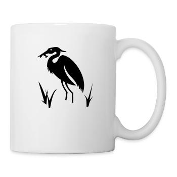 Héron - Mug blanc - blanc - Droite