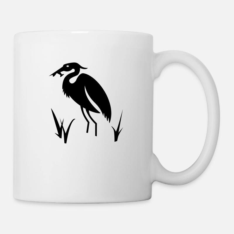 Héron - Mug blanc - blanc