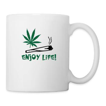 enjoylife - Mug blanc - blanc - Droite