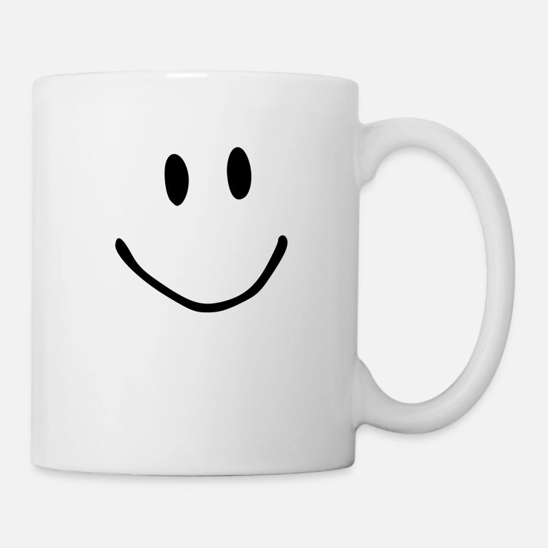 Big Smile. Smiley, Gesicht. lustig - Tasse - Weiß