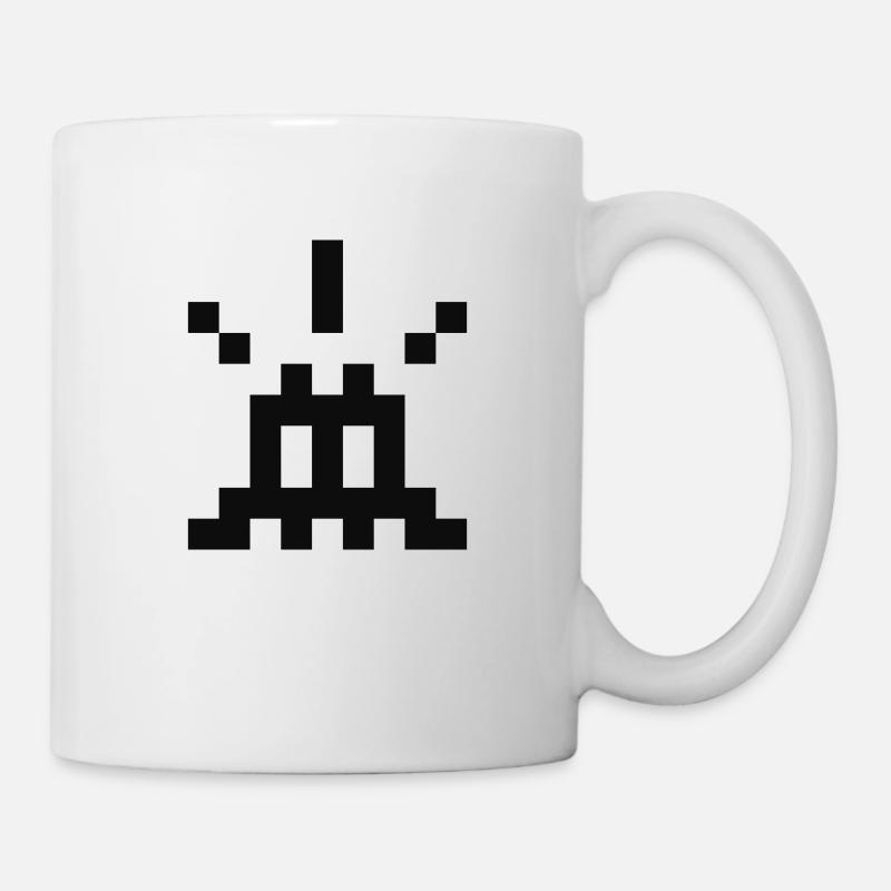 Surprised pixel - Mug blanc - blanc