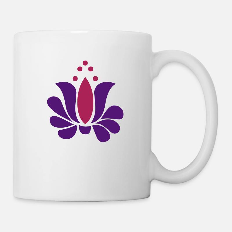 fleur - Mug blanc - blanc