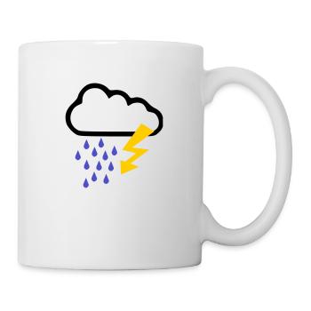 Weather - Thunder Storm - Rain - Mug - white - Right