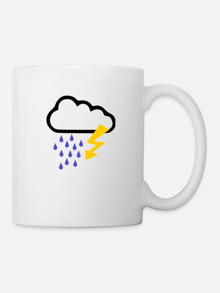 Orage - Temps - Flash - Mug blanc - blanc