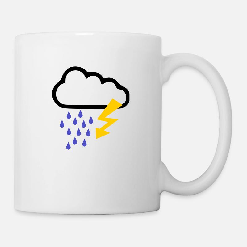Orage - Temps - Flash - Mug blanc - blanc