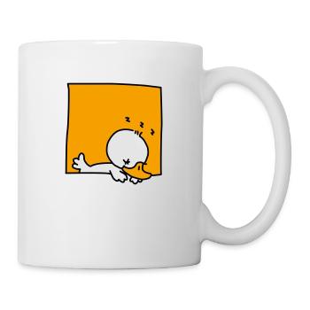 little duck sleeping (3 colors) - Mug - white - Right