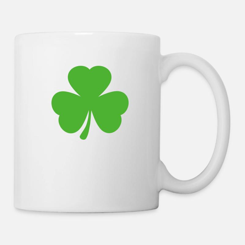 Kleeblatt Shamrock - Mug - white