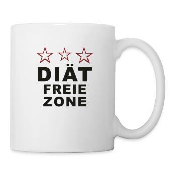 Diät Freie Zone - Tasse - Weiß - Rechts
