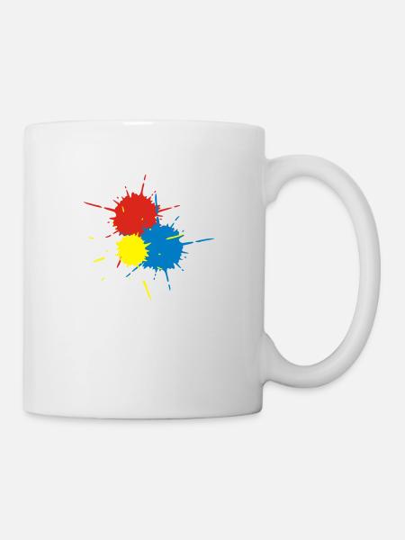 flocs de paintball - Mug blanc - blanc