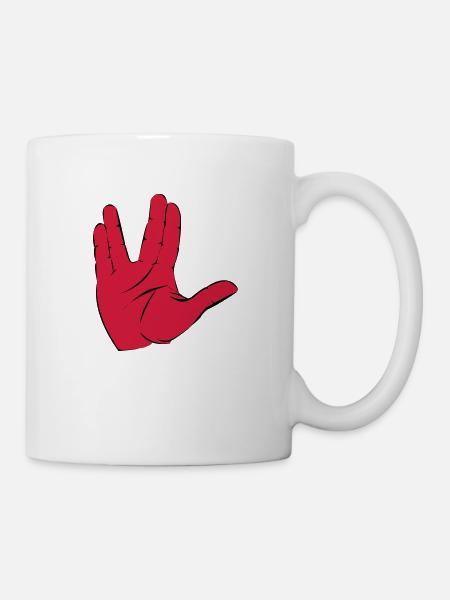 salutation - Mug blanc - blanc