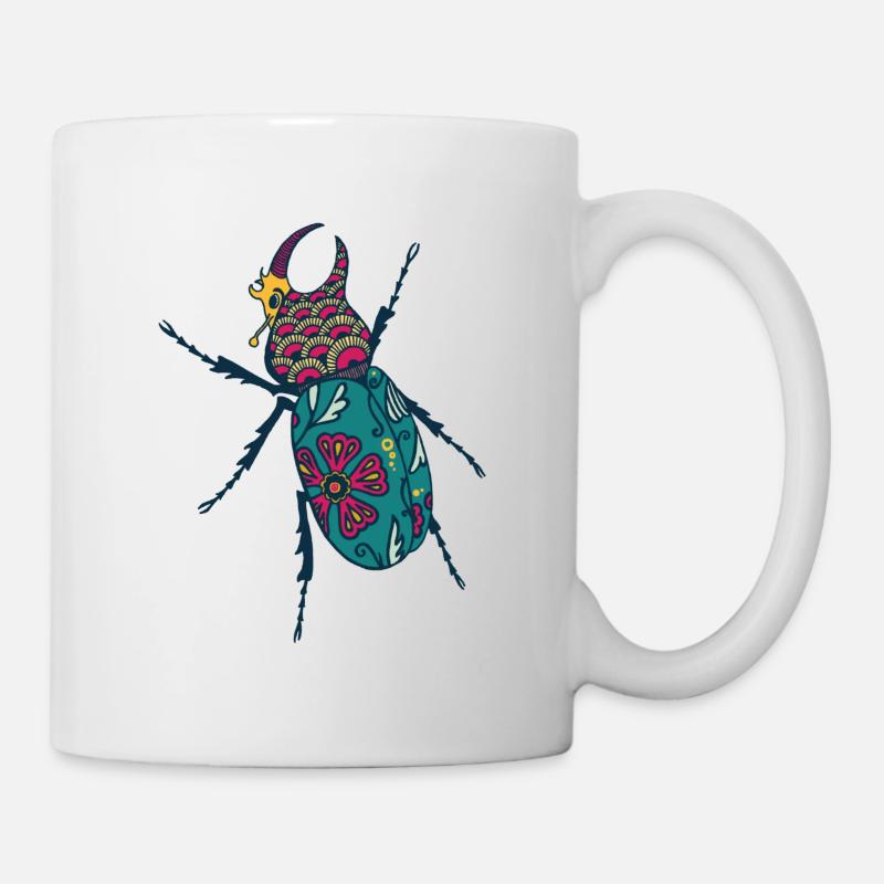 Insecte coloré - Mug blanc - blanc