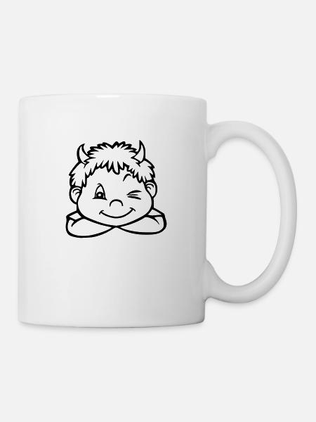 Junge T Shirt selber bedrucken - Tasse - Weiß