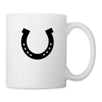 Hufeisen, Pferd - Tasse - Weiß - Rechts
