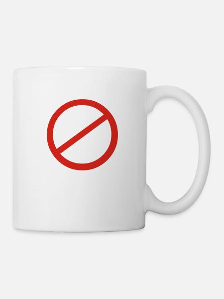 Kein Zeichen - Tasse - Weiß