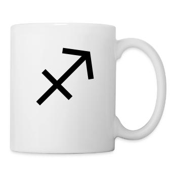 Schütze - Tasse - Weiß - Rechts