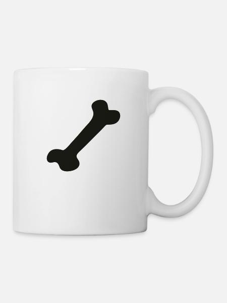Knochen - Bone - Tasse - Weiß