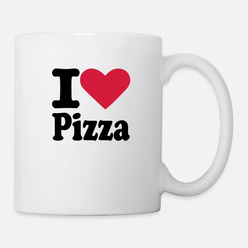 I love Pizza - Tasse - Weiß