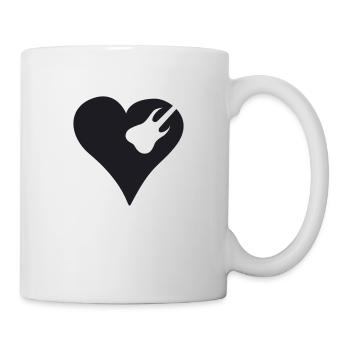 Rock Heart Black - Tasse - Weiß - Rechts