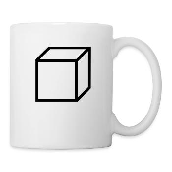 Cube Square Background - Mug - white - Right