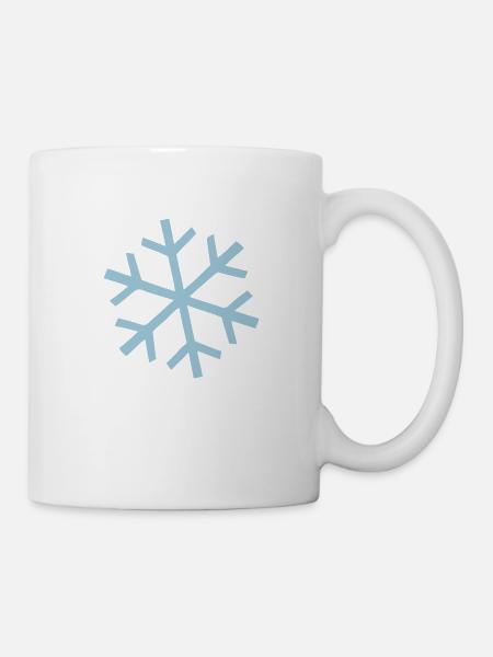 Schneeflocke - Tasse - Weiß