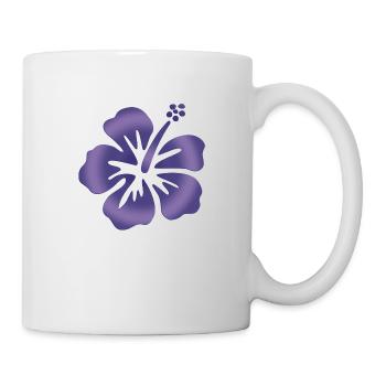 Hibiscus Bleu - Mug blanc - blanc - Droite