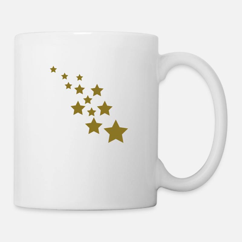 Weihnachten Sterne vom Himmel - Tasse - Weiß