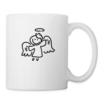 Kleiner Engel - Line - Tasse - Weiß - Rechts